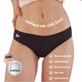 Calcinha Absorvente Pantys e Sempre Livre Básica – Preto PP